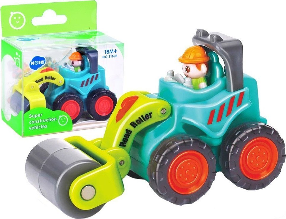 HOLA Autko budowlane Spychacz Dźwig Wywrotka ZA2343