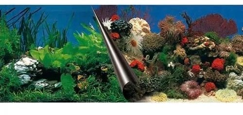 Tło do akwarium, skały/rafa koralowa, 80x40 cm