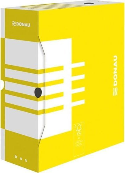 Donau PUDŁO ARCHIWIZACYJNE 120mm 120x340x297mm DONAU ŻÓŁTE