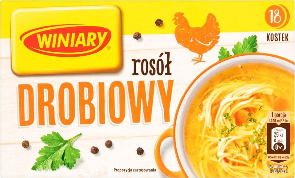 WINIARY Winiary Rosół drobiowy 180 g (18 sztuk)