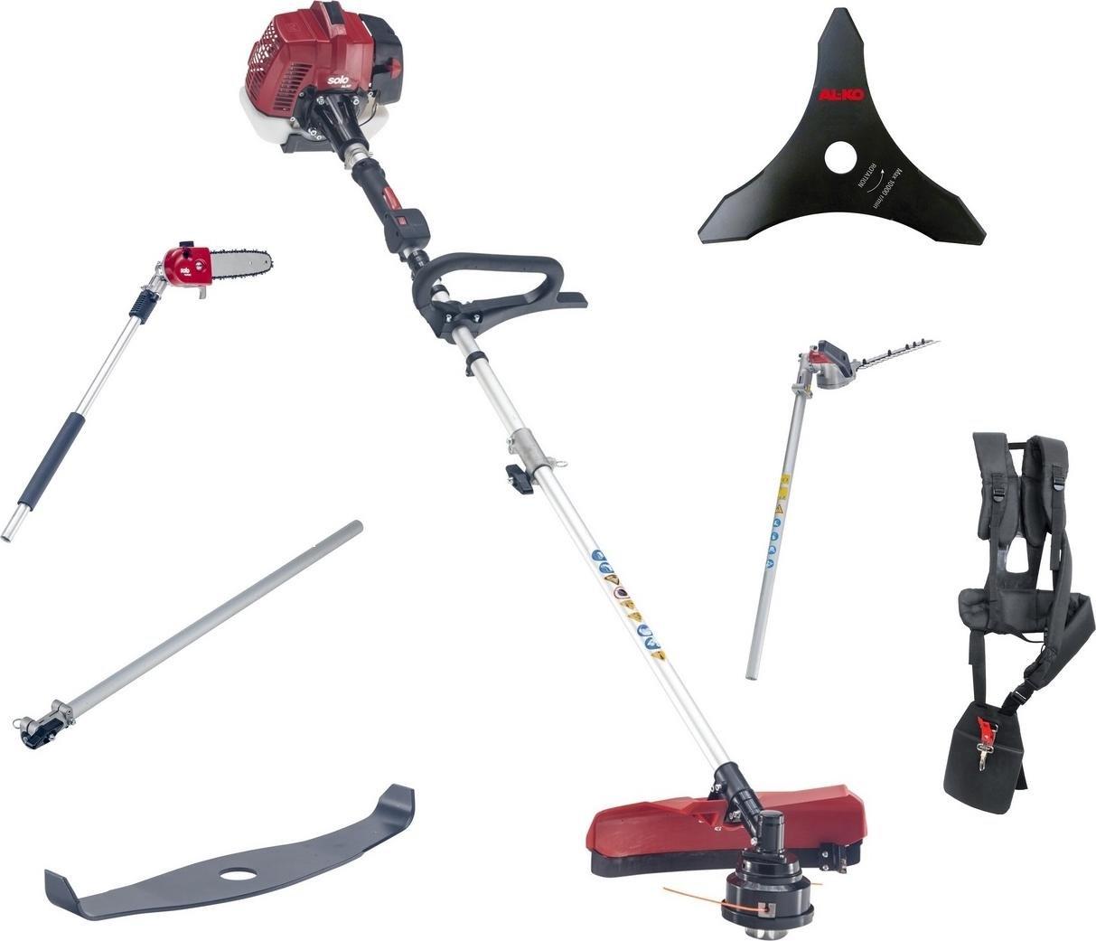 Solo by AL-KO Wielofunkcyjne urządzenie spalinowe Solo by AL-KO 130 MT: kosa spalinowa + nożyce do żywopłotu + okrzesywarka do gałęzi + przedłużka + t