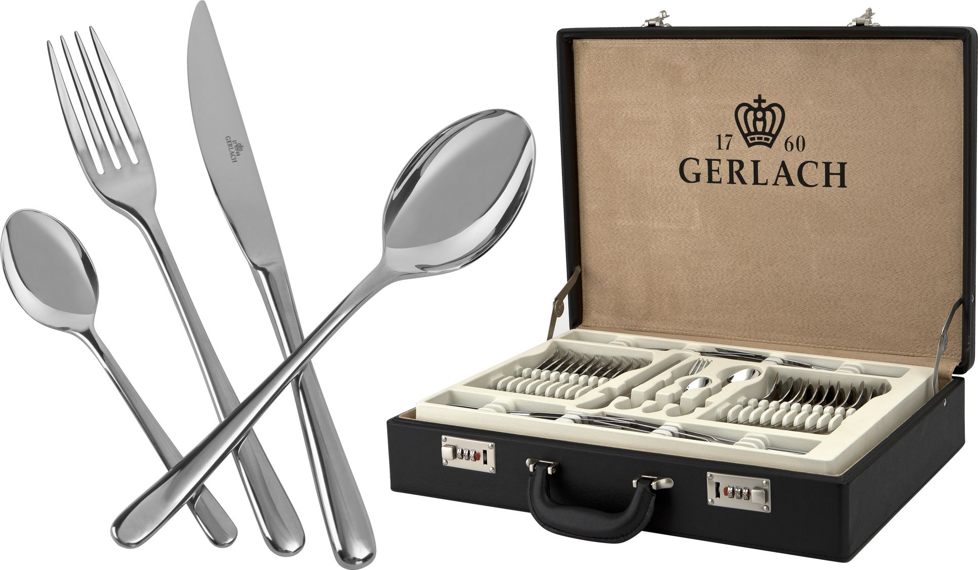 Gerlach Komplet sztućców w kasecie 68 sztuk Muza