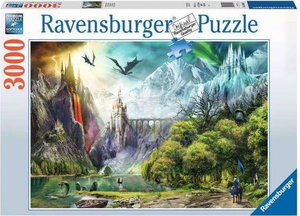 Ravensburger Puzzle 3000el Panowanie smoków 164622 RAVENSBURGER