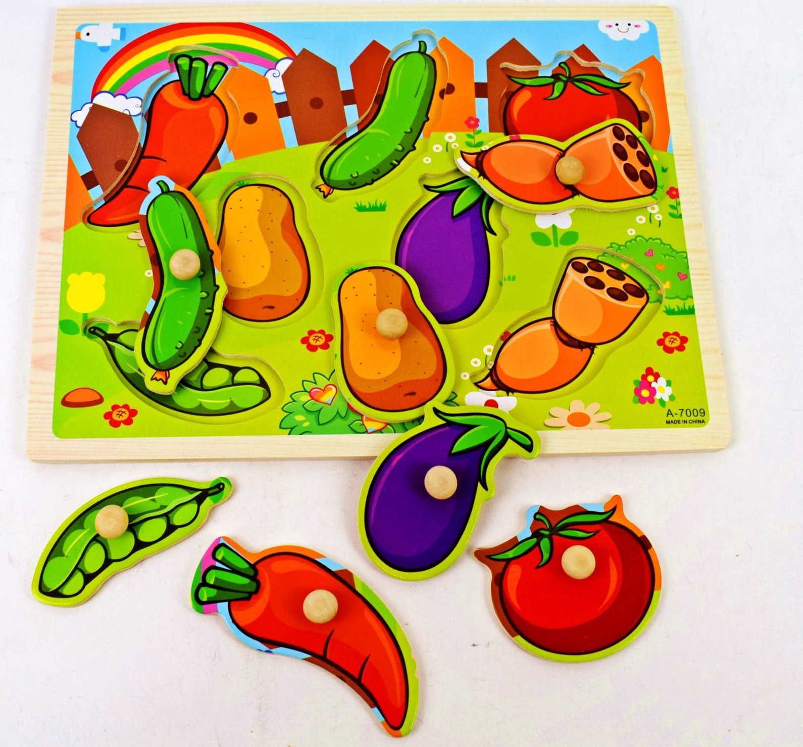 Puzzle warzywa na ogródku A-7009