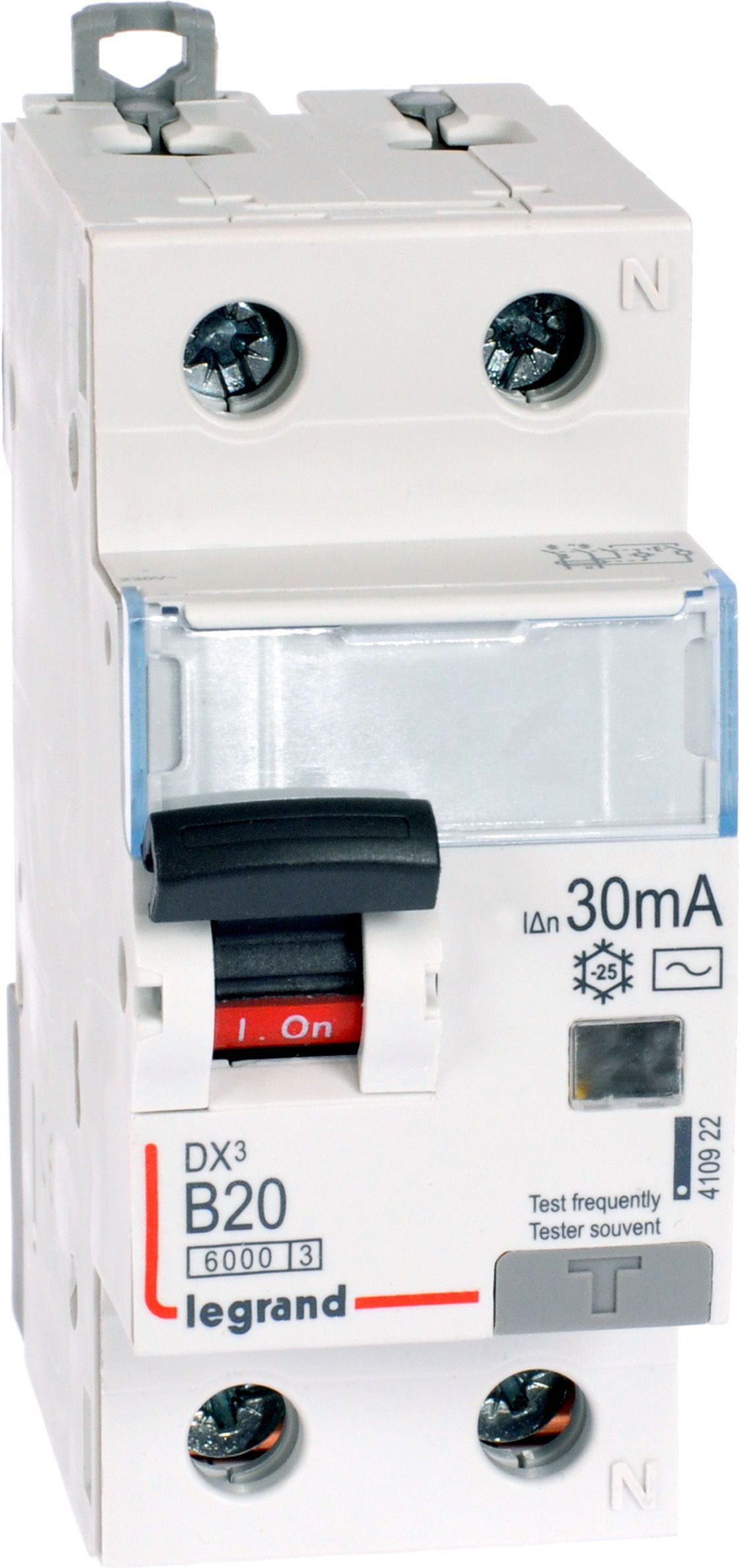 Legrand Wyłącznik różnicowo-nadprądowy 2P 20A B 0,03A typ AC P312 - 410922