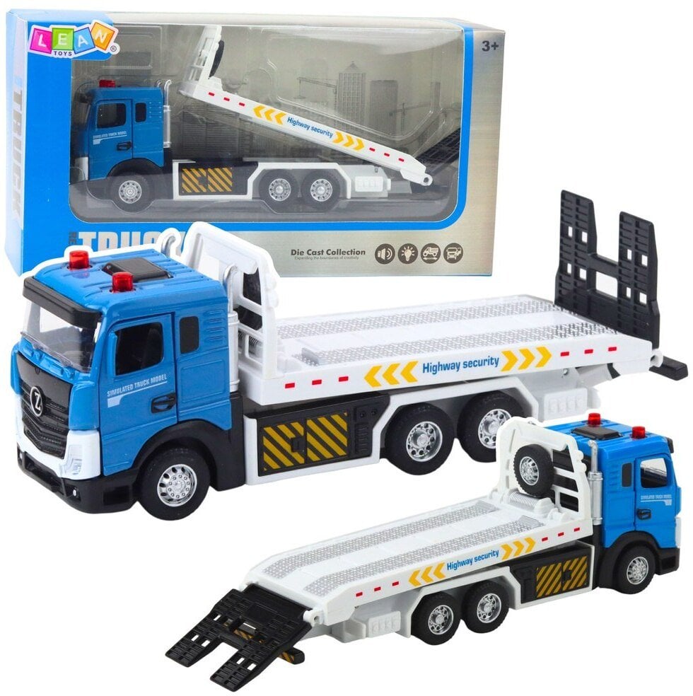 Ciężarówka Transportowa Laweta Ruchoma Platforma Światła Dźwięki