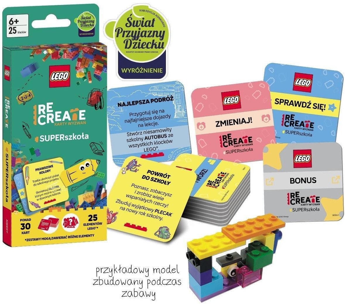 Lego Recreate. Karty wyzwań. SUPERszkoła