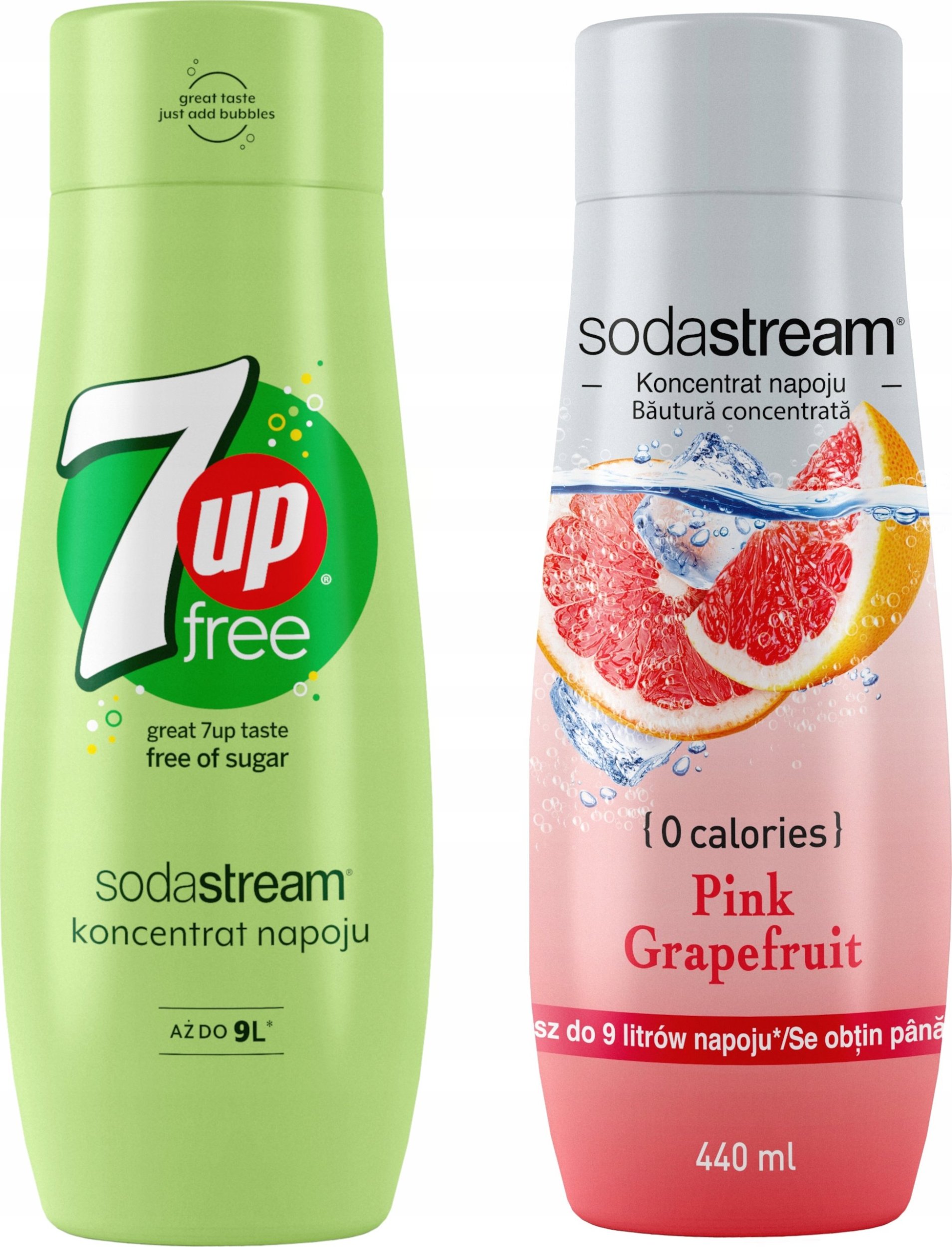 Zestaw 2 koncentratów SodaStream 7UpFREE+Grapefruit