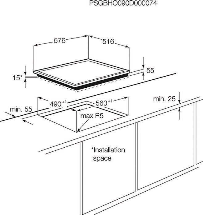 Płyta grzewcza AEG AEG HK634021XB