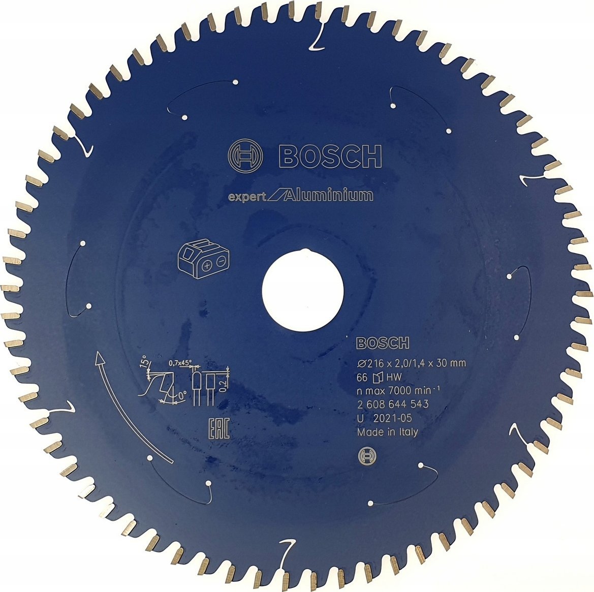 Bosch Bosch circular saw blade EfA 216x30x2 / 1.4x66T - 2608644543