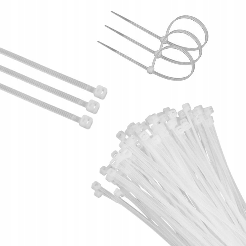 Opaska Kablowa PREMIUM OKP-46250W 4.6x250mm BIAŁA