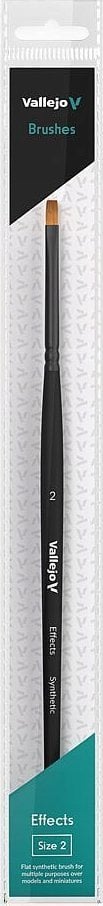 Vallejo Vallejo: B04002 - Effects - Flat Rectangular Brush - Synthetic 2