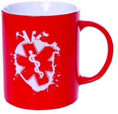 Kubek Serce Ratownika 300 ml KNO10 czerwony