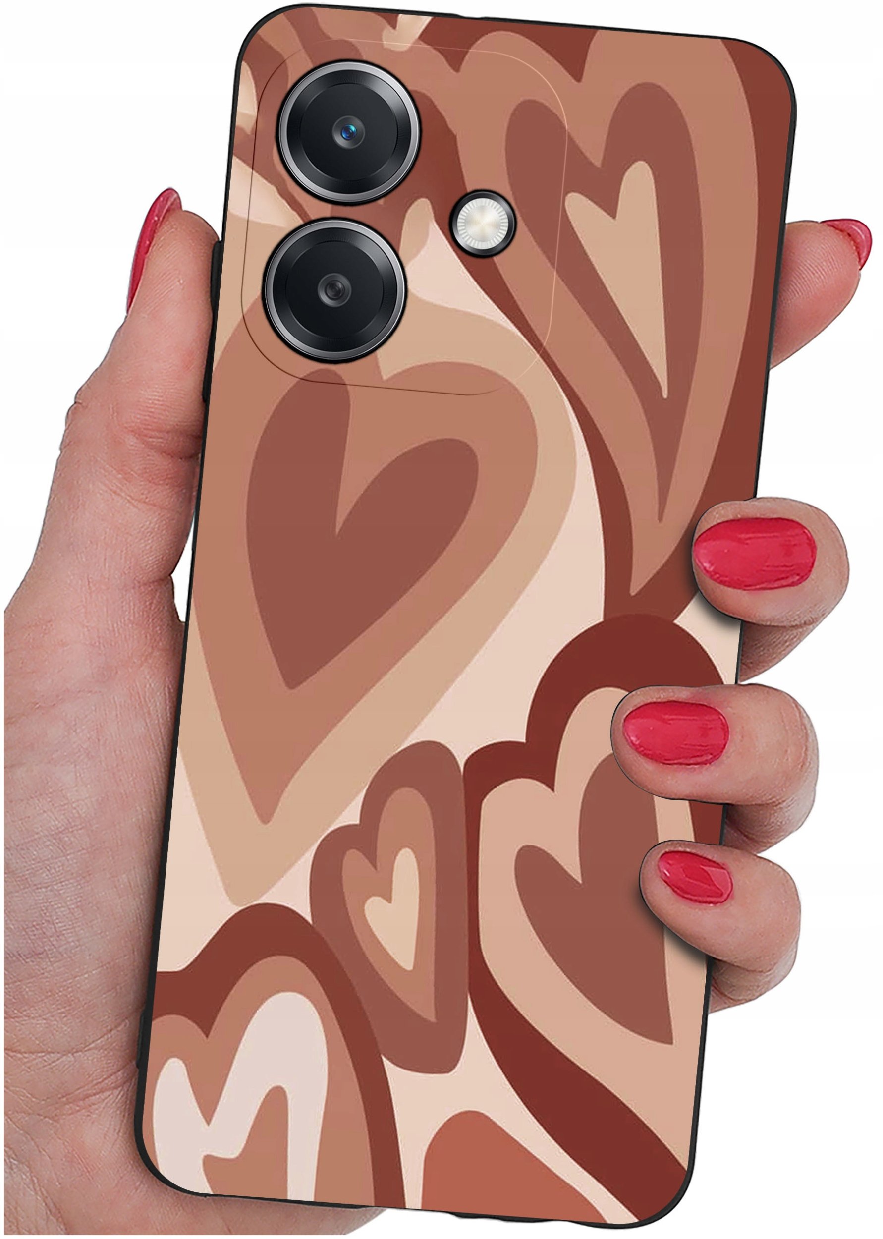 Etui do Oppo A40 | A40M | WZORY | SILIKONOWE MATT SZKŁO 9H