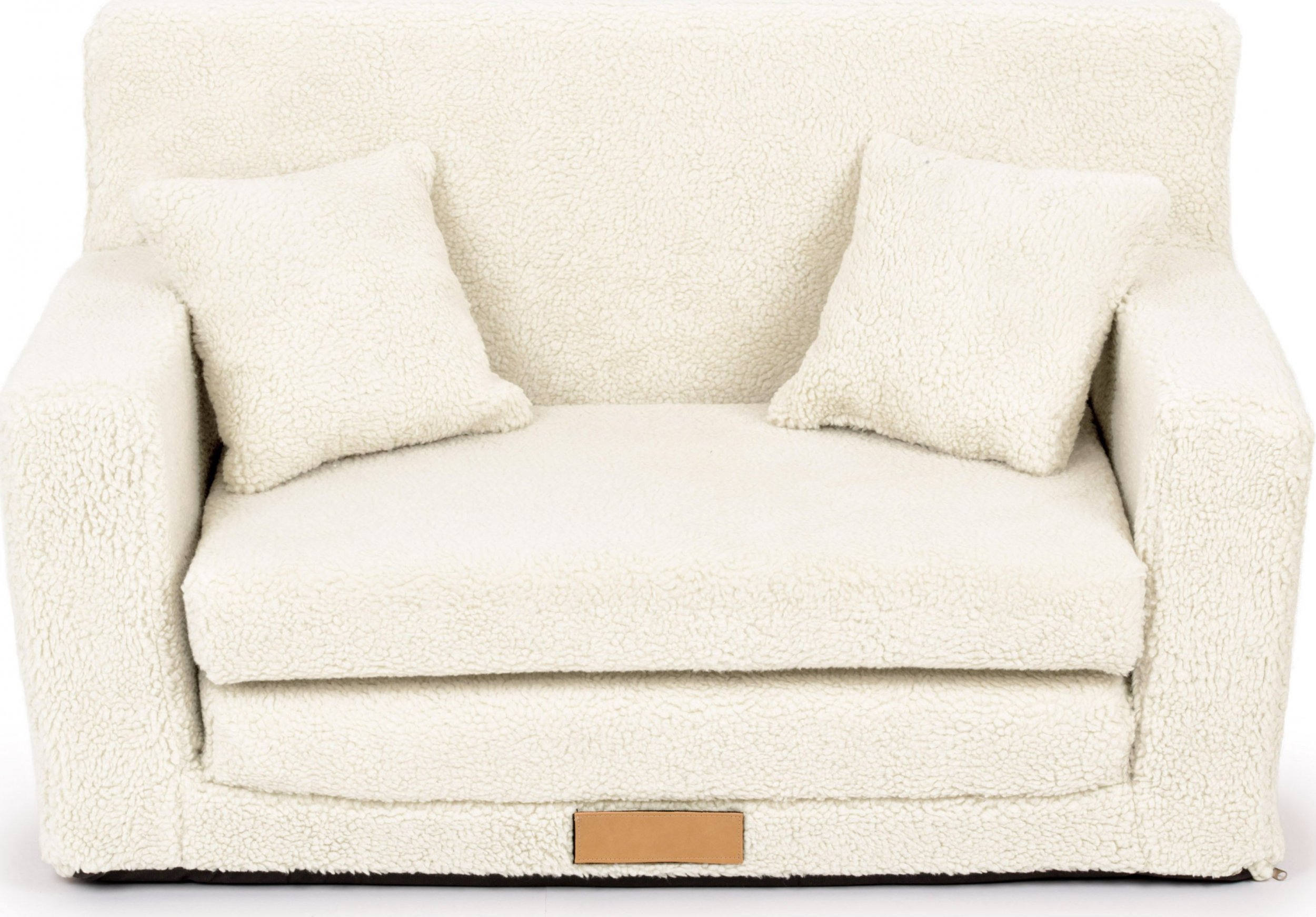 Blomster Rozkładana sofa piankowa dziecięca - baranek jasny