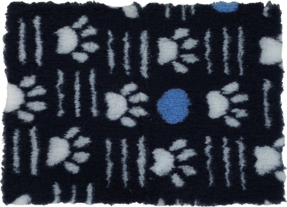 ZOLUX Posłanie izolujące dry bed z wzorem w łapki 50x70 kol. granatowy