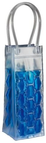 Cilio Cooler do wina, niebieski, 9 x 9 x 25 cm