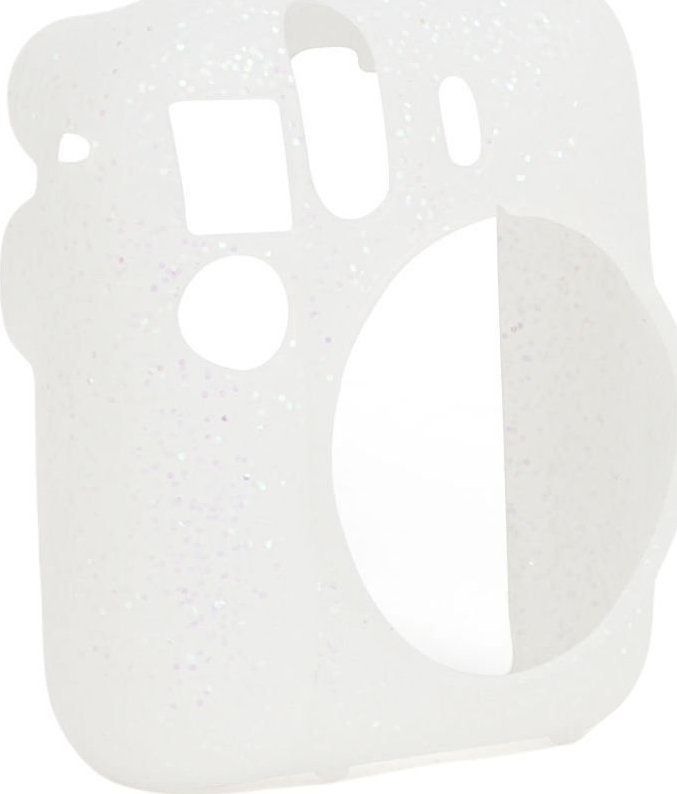 Pokrowiec LoveInstant Futerał Etui Pokrowiec Case do Fuji FujiFilm INSTAX Mini 12 - Biały Brokat