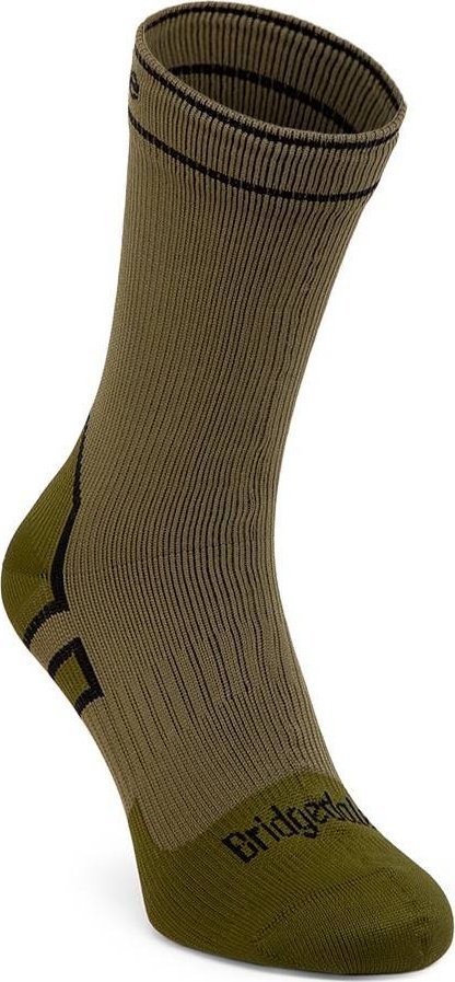 Bridgedale Skarpety wodoodporne Bridgedale StormSock Mid Boot - khaki/olive 36 - 39