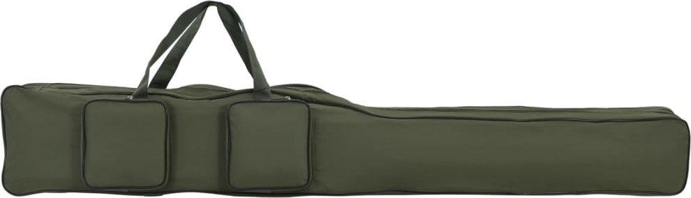 vidaXL Torba na wędkę, ciemnozielona, 150 cm, tkanina Oxford