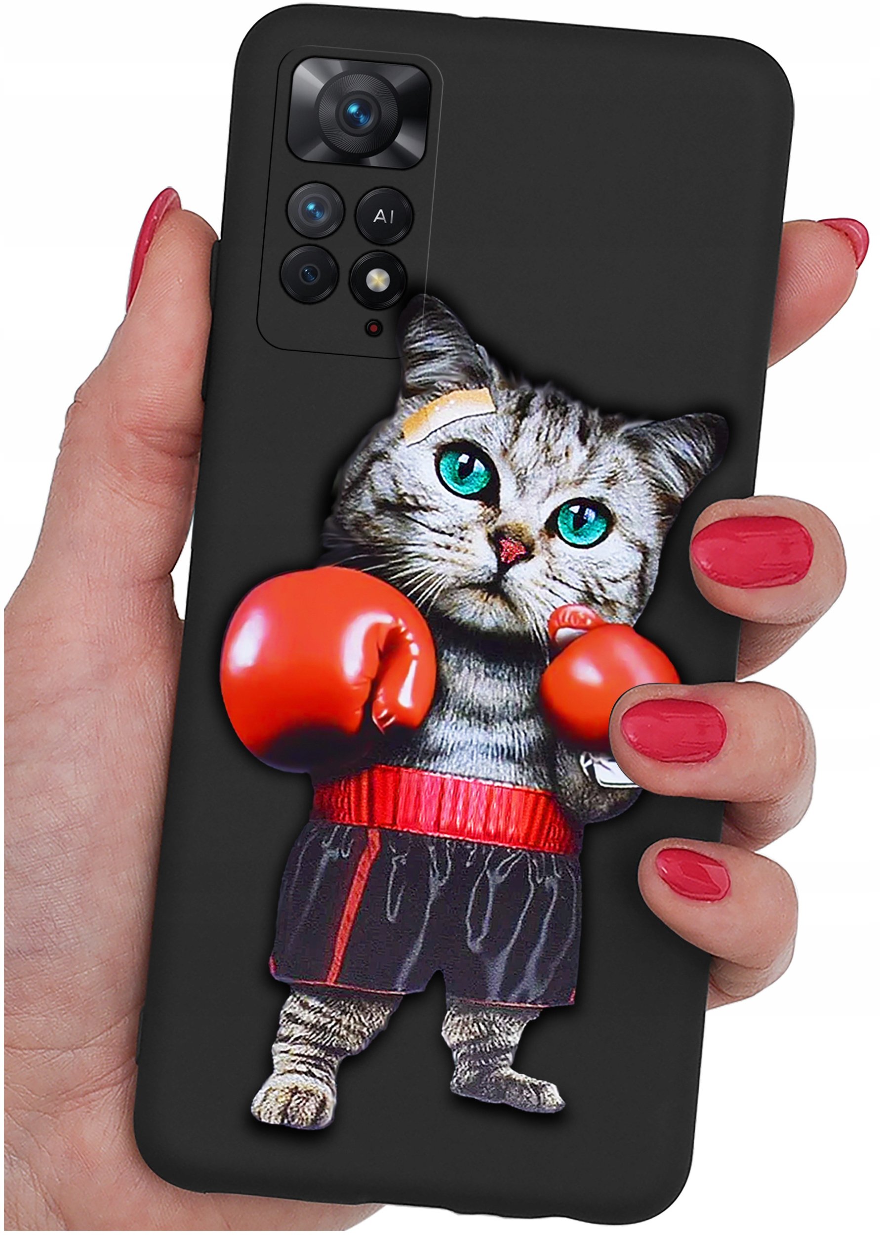 ETUI do Xiaomi Redmi Note 11 Pro | WZORY | SILIKONOWE MATT CASE + SZKŁO 9H