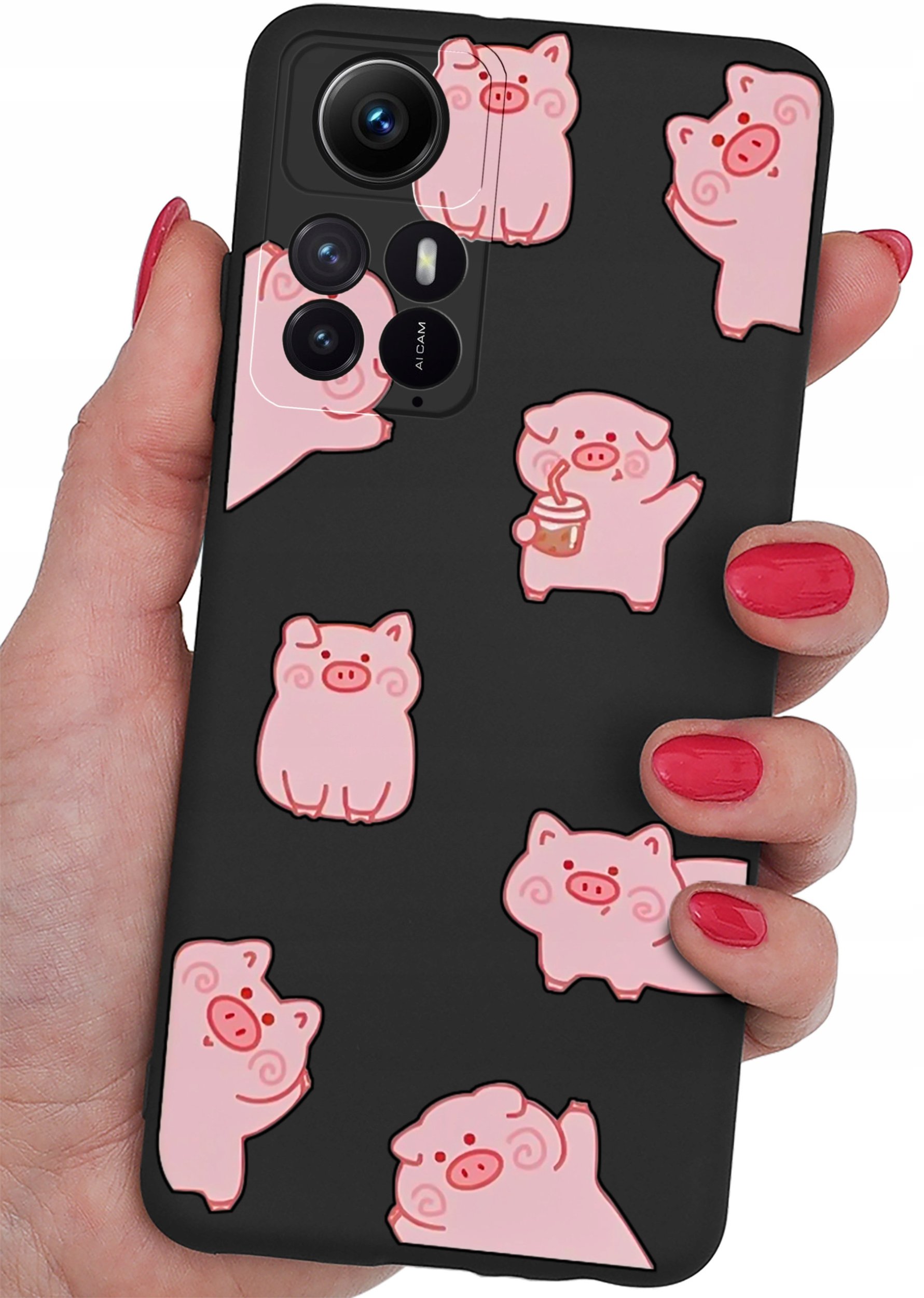 ETUI do Xiaomi Redmi Note 12S CASE WZORY + SZKŁO