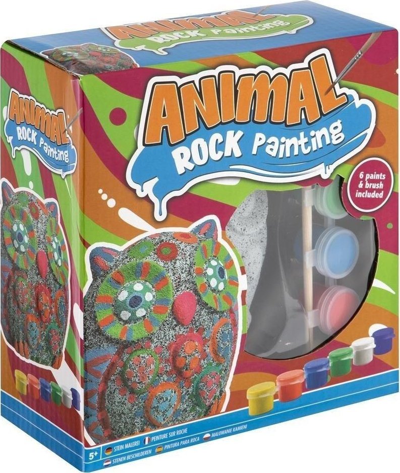 Sowa skalna do pomalowania