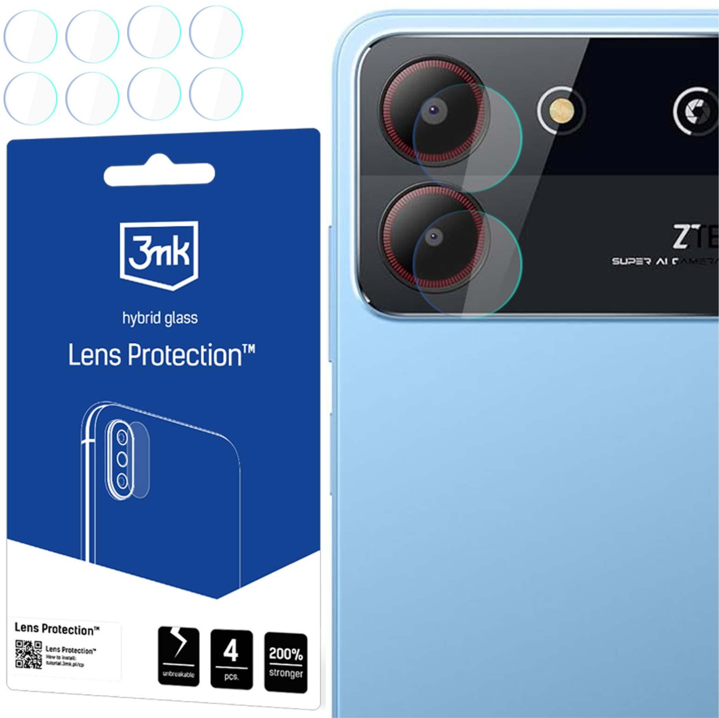 ZTE BLADE A54 - 3MK LENS PROTECTION