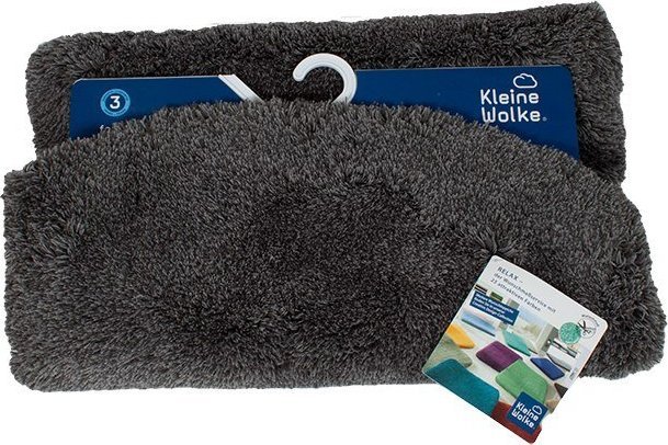 Kleine Wolke Dywanik łazienkowy 100x100cm czarny (4004478135185)