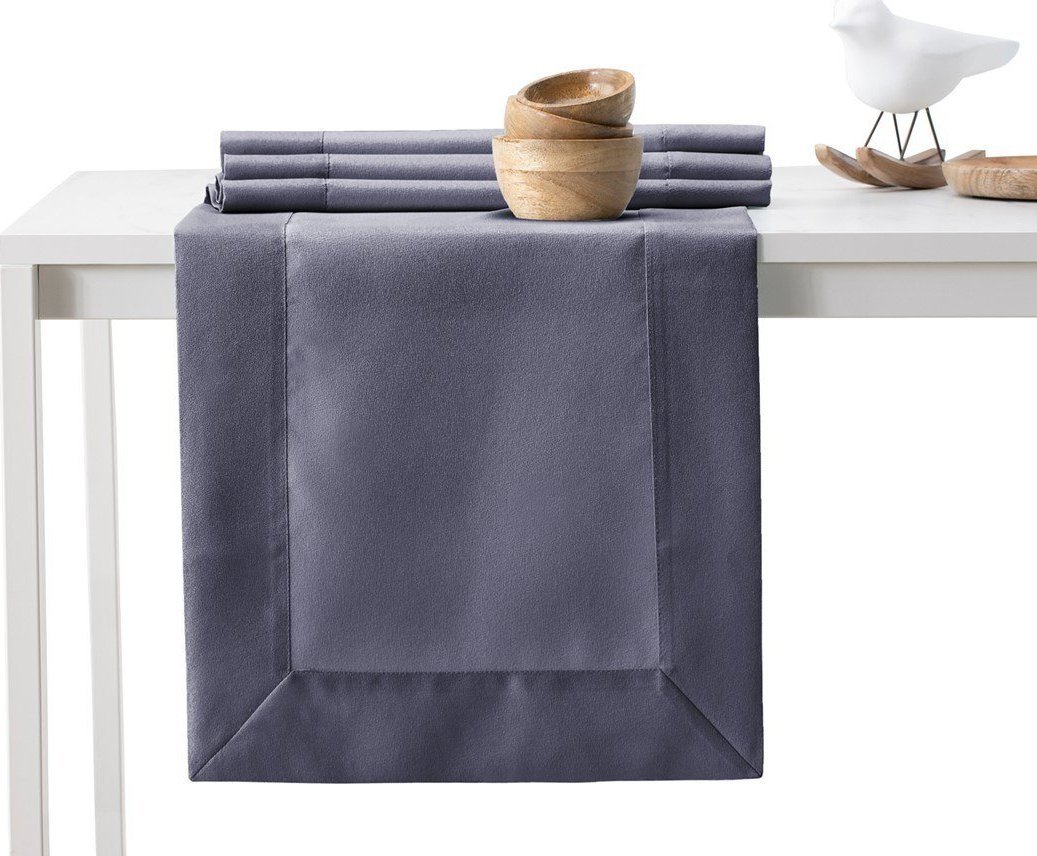 AmeliaHome AmeliaHome Bieżnik plamoodporny gładki mankiet EMPIRE 40X250 lawendowy