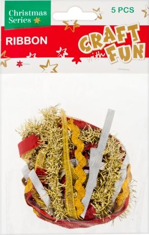 Craft with Fun CF OZDOBA BN WSTAZKI OZDOBNE MIX 5SZT 48/576