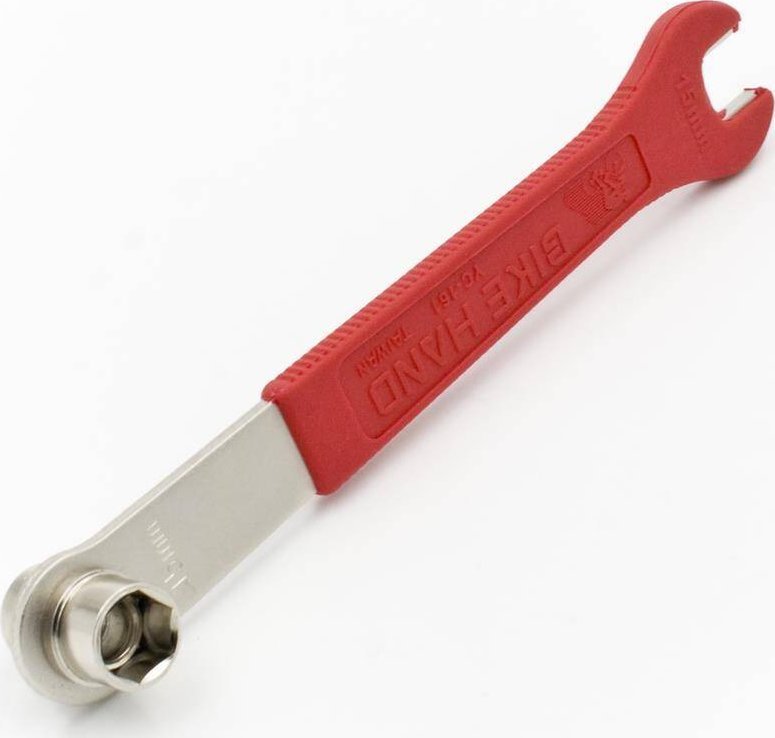 Bike Hand Klucz do pedałów Bike Hand YC-161, płaski 15mm, nasadka 14/15 mm