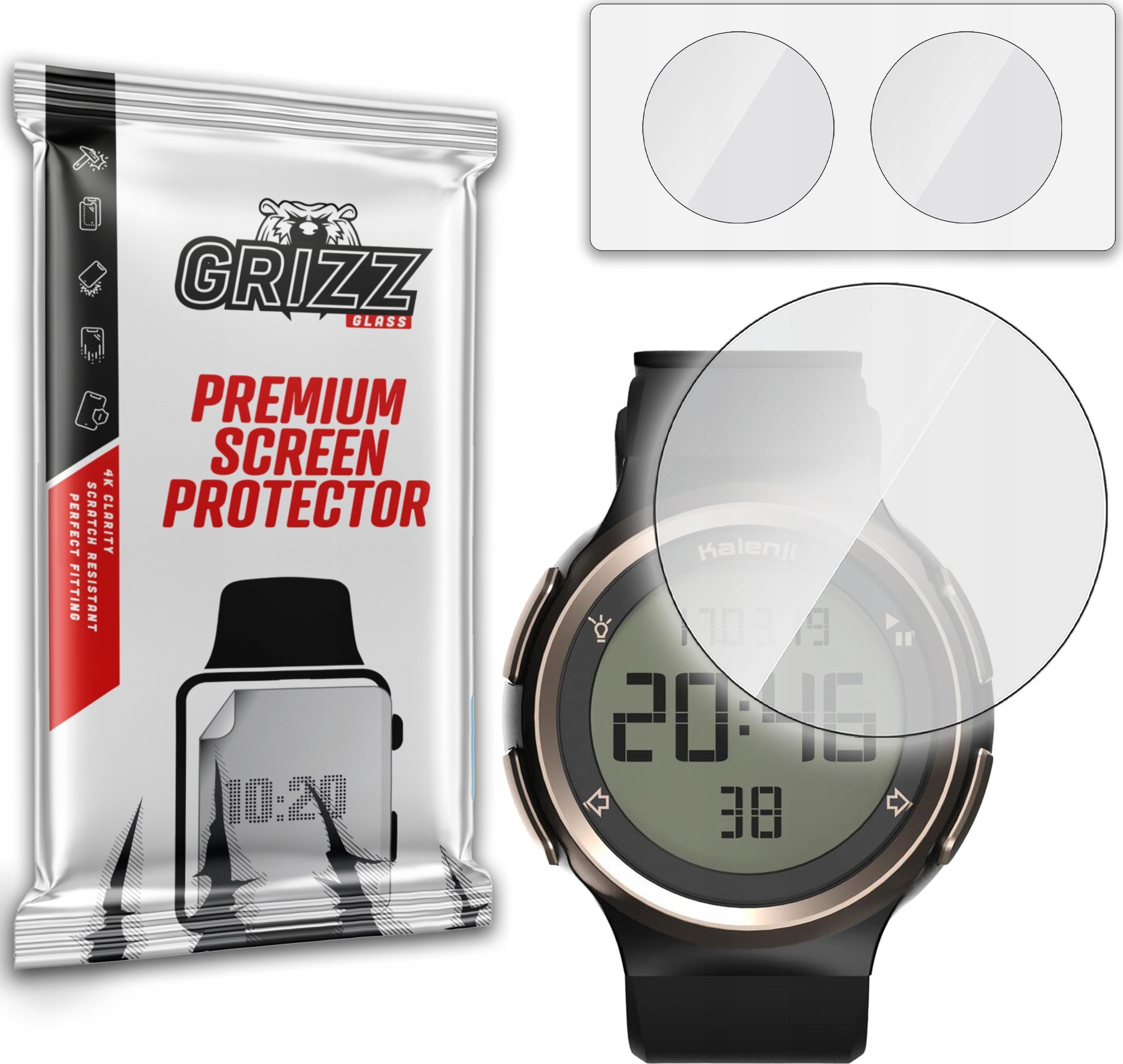 GrizzGlass Szkło hybrydowe GrizzGlass HybridGlass Kalenji W900