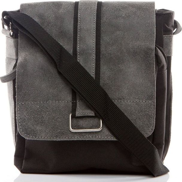 Belveder Mała listonoszka męska na ramię szara BV15