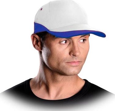 Reis Czcol - Czapka Z Daszkiem Na Rzep Biało-Niebieska