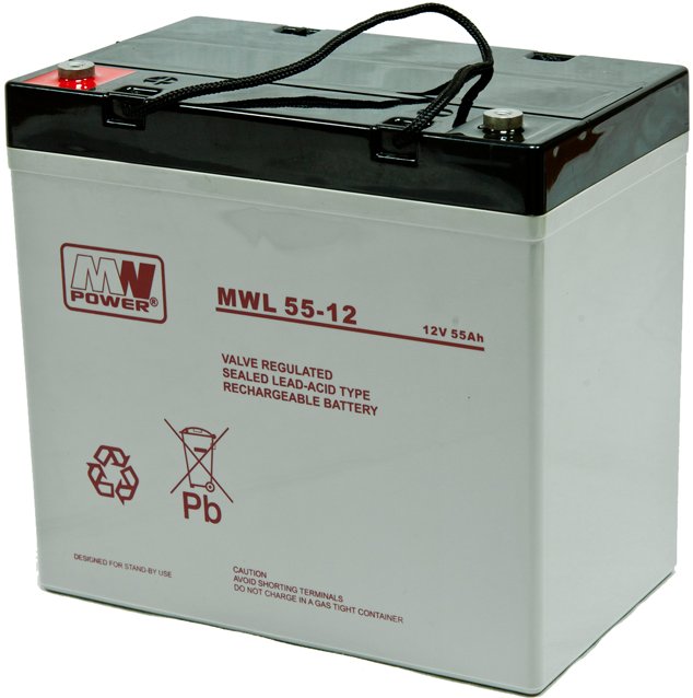 AKUMULATOR 12V/55AH-MWL MW POWER
