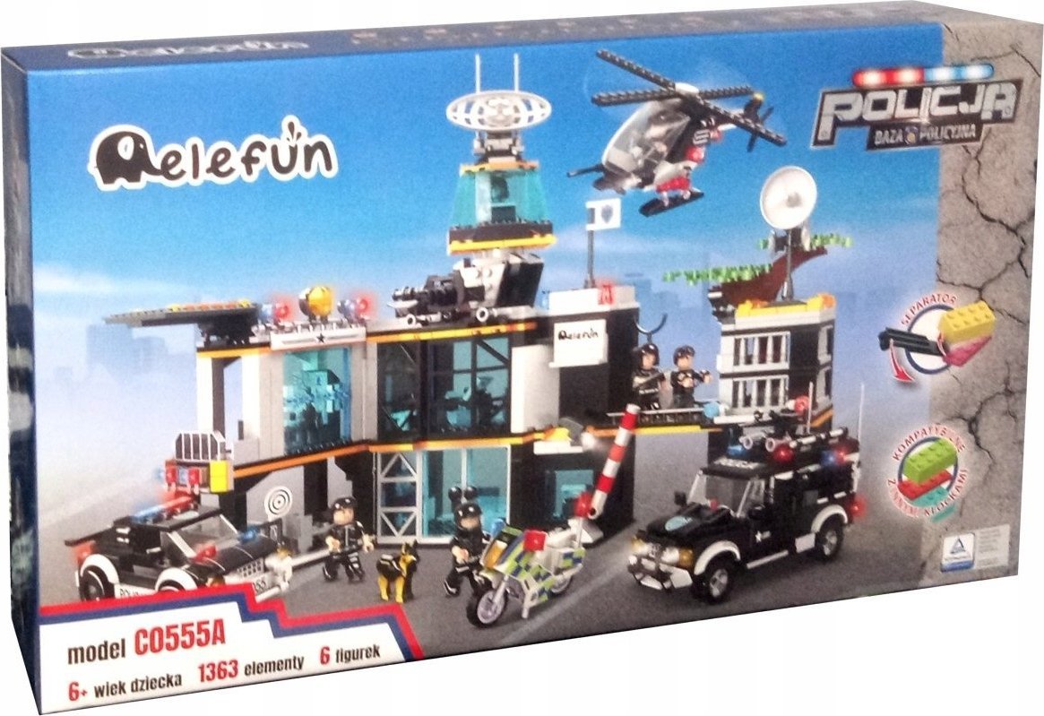 Elefun Klocki Elefun Policja - Baza policyjna C0555A