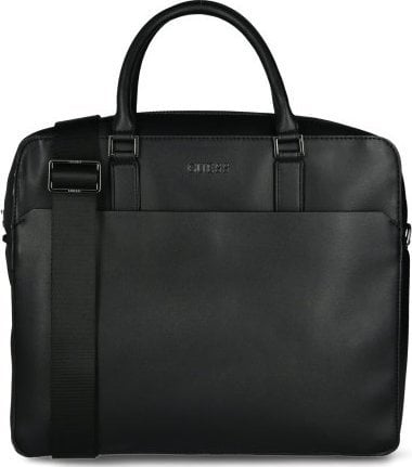 Guess, Scala, Ecological leather, Textile Briefcase, Computer, Black, 36 x 29 x 9 cm, For Men For Men