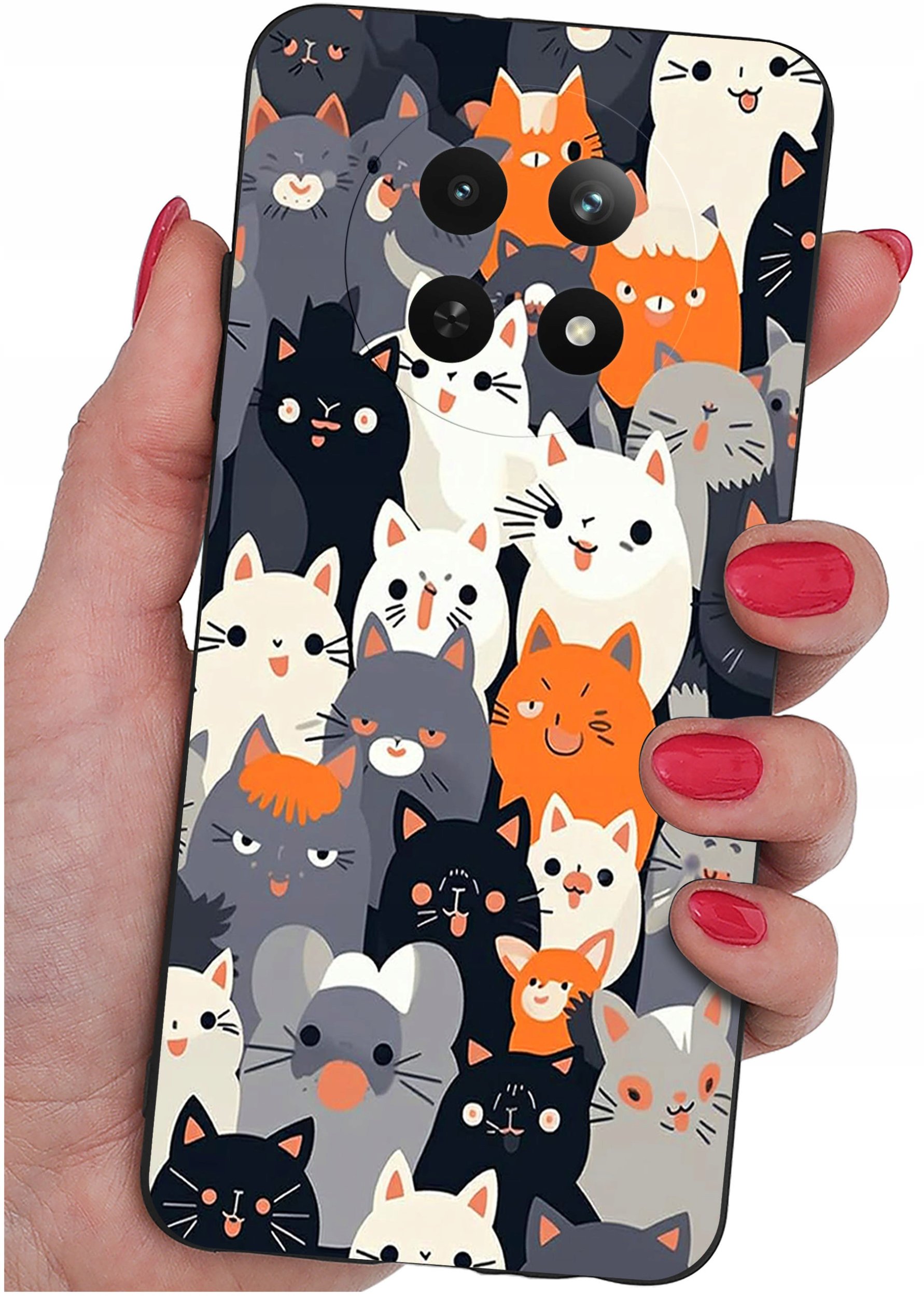 Etui do Realme 12 5G | 12x 5G WZORY |SILIKONOWE MATT CASE + SZKŁO 9H