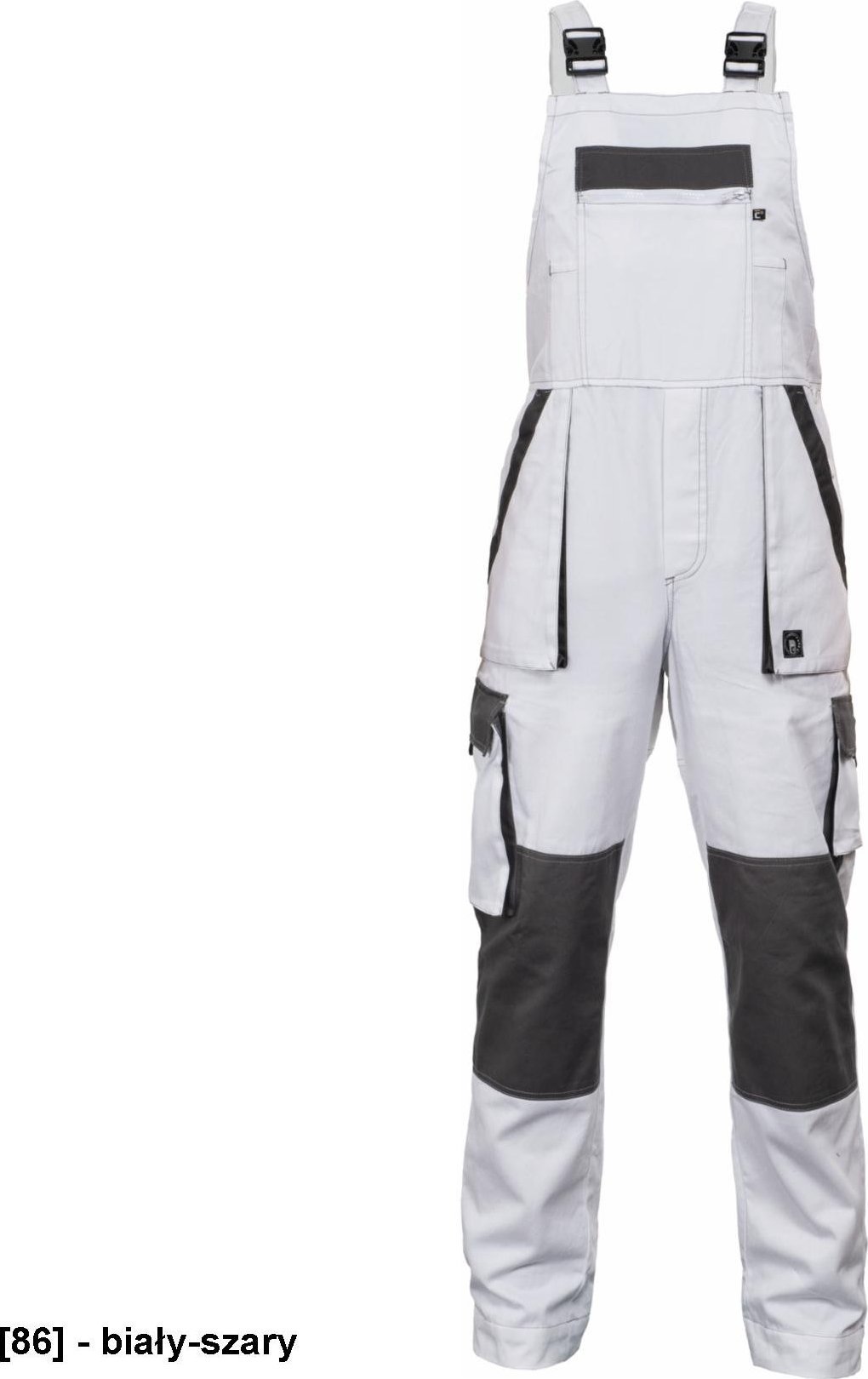 CERVA MAX SUMMER - ogrodniczki - biały-szary 64