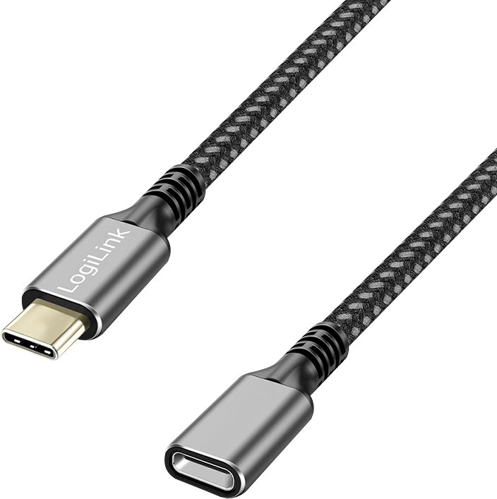 Kabel USB LogiLink USB-C - USB-C 1 m Czarny (CUA0108)