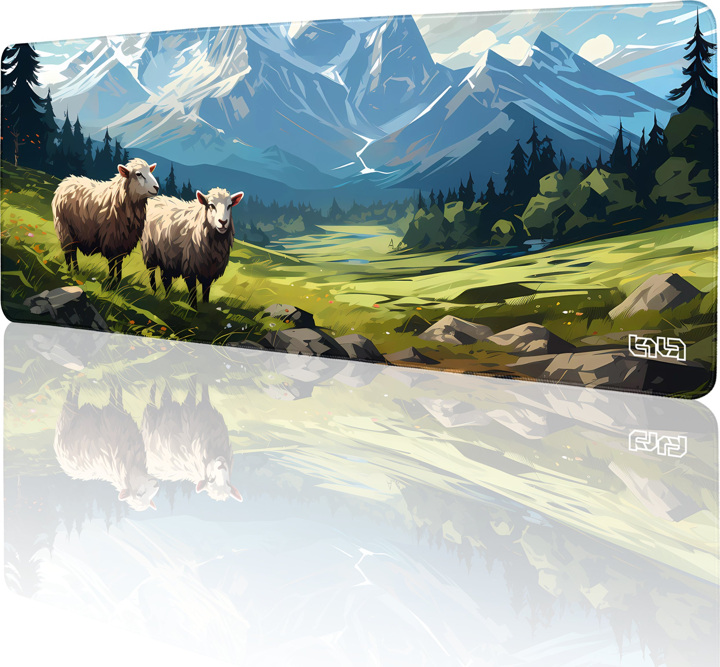 Podkładka Tilt PODKŁADKA POD MYSZ GAMINGOWA Górskie Owce 80x30 TILT Duża Na biurko XL XXL