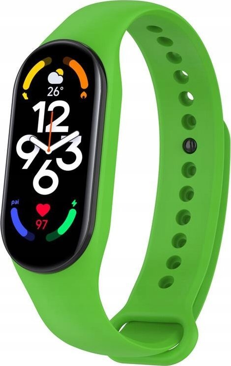 Hello Case OPASKA ZAMIENNA DO XIAOMI MI BAND 5 / 6 / 7 ZIELONA BRANSOLETKA SMART BAND