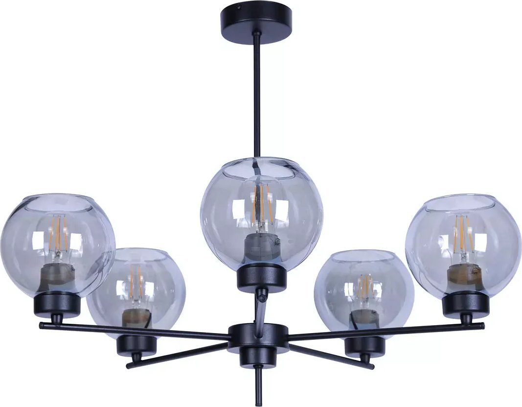 Lampa wisząca Lumes Pięcioramienna lampa wisząca loftowa - S818-Bisa