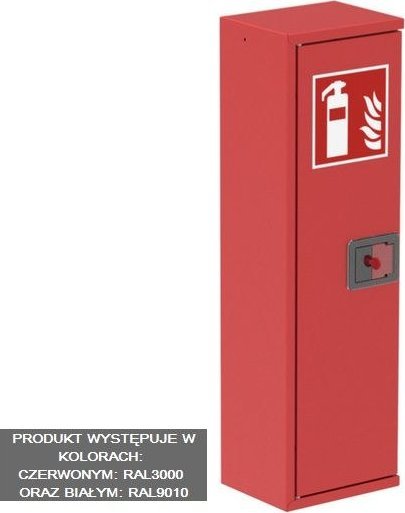 Gras Szafka na gaśnicę do hydratu HWG-33-MODUŁOWY 230x780x250, kolor czerwony