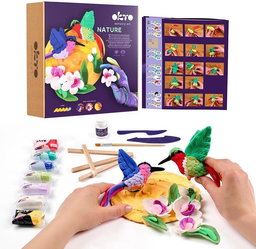 Zestaw kreatywny do modelowania 3D Kolibry