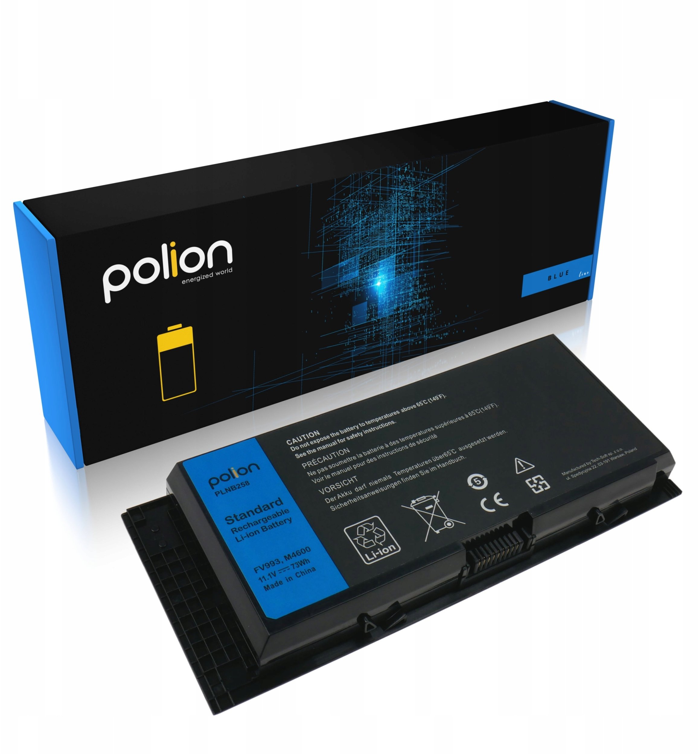 Bateria do laptopa DELL FV993 Precision M4600 M4700 M4800 M6600 6600mAh