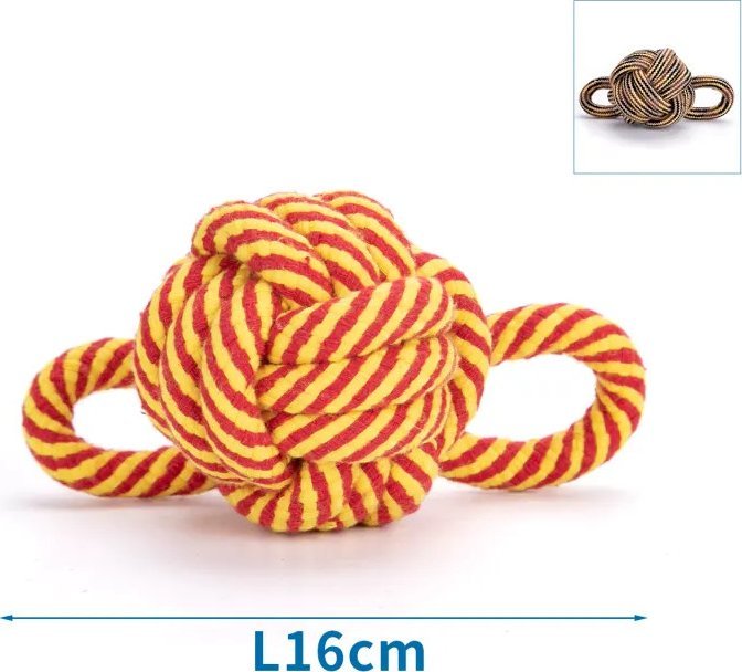 Nobleza Piłka z bawełnianego sznura dla psa Piłka z bawełnianego sznura dla psa