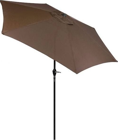 Springos Parasol ogrodowy składany 260 cm duży na balkon brązowy UNIWERSALNY