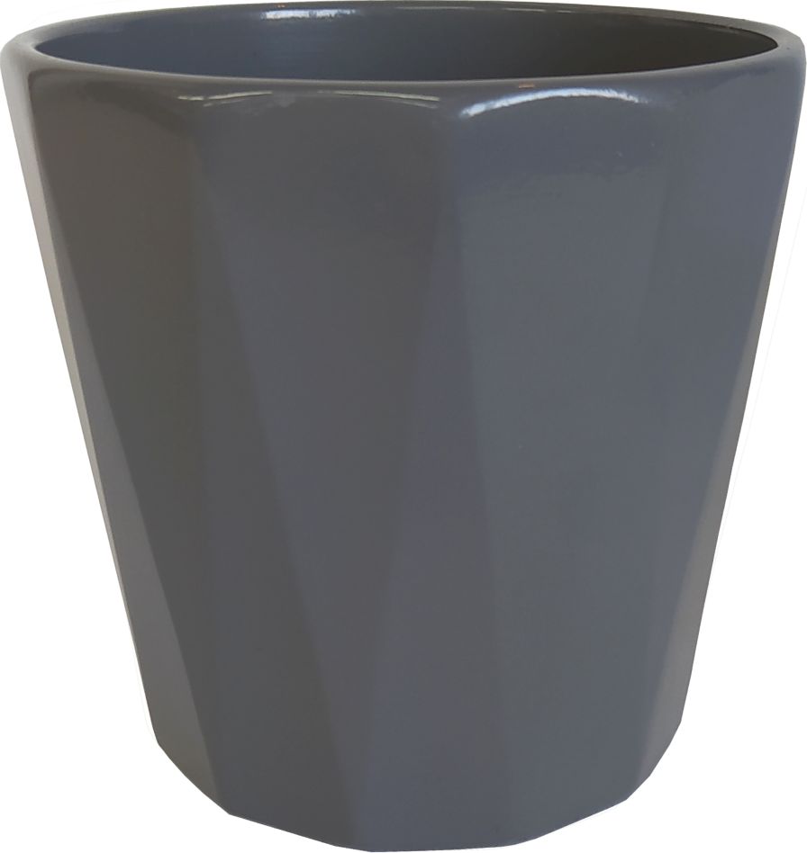 Tajemniczy ogród Osłonka doniczka ceramiczna KIKI jasno szara